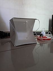 HIFFIN Foldable Light Box 23cm Portable Light Room with 2 Color ...