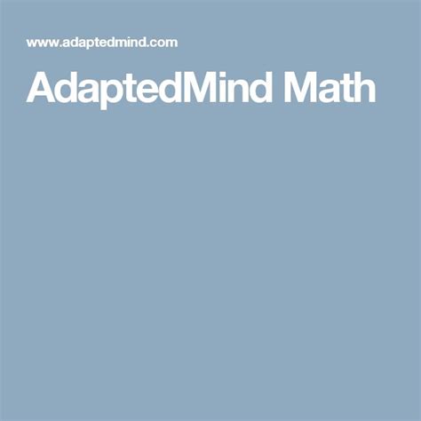 Image result for Adaptedmind.com Math