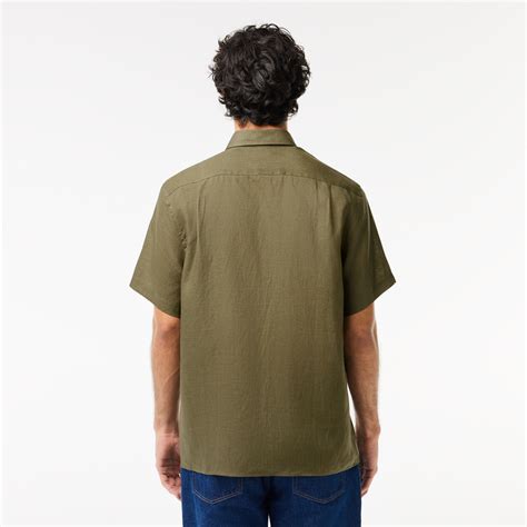 Buy Short Sleeved Linen Shirt | Lacoste UAE