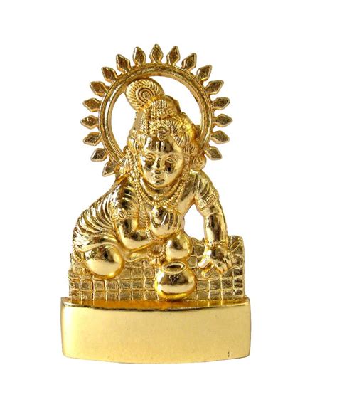 ANKITA GEMSTONES LADOO GOPAL BABY HINDU GOD GOLD PLATED IDOL STATUE ...