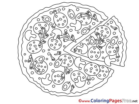 Pizza Coloring Pages