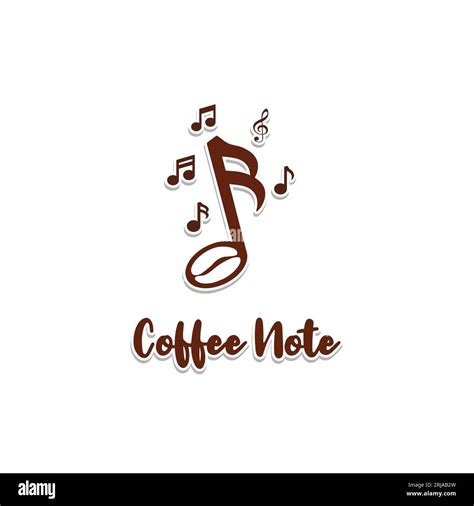 Music Notes And Coffee Beans Seeds Natural Logo Design Inspiration ...