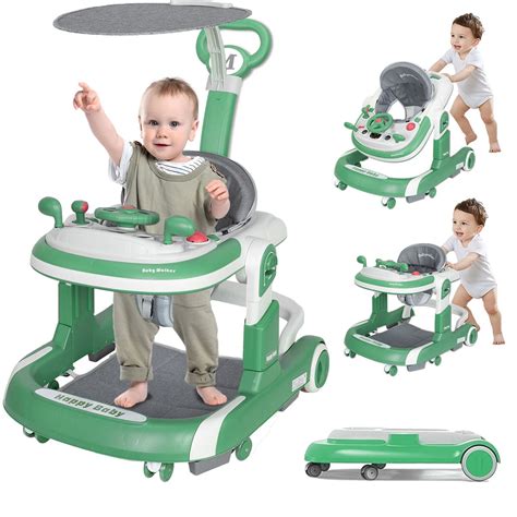 Baby Walker, Foldable Baby Walkers With Wheels, Infant Baby Walkers And ...
