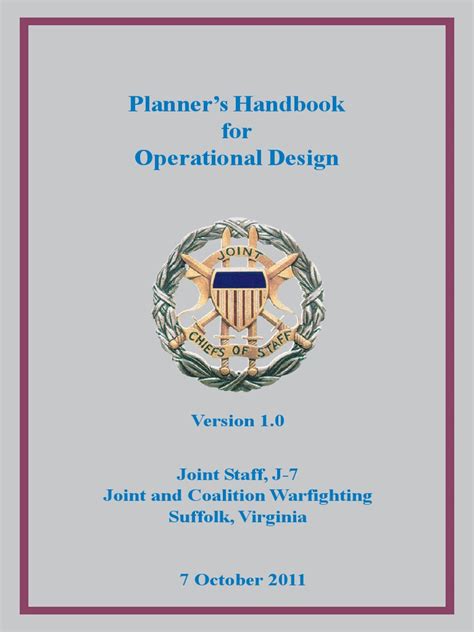 Planner's Handbook For Operational Design | PDF | Critical Thinking ...