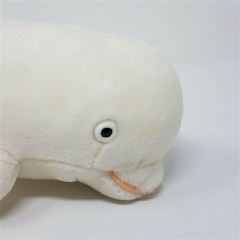 Fiesta Beluga Whale Plush 12" Long White Stuffed Animal Toy | #3881607148
