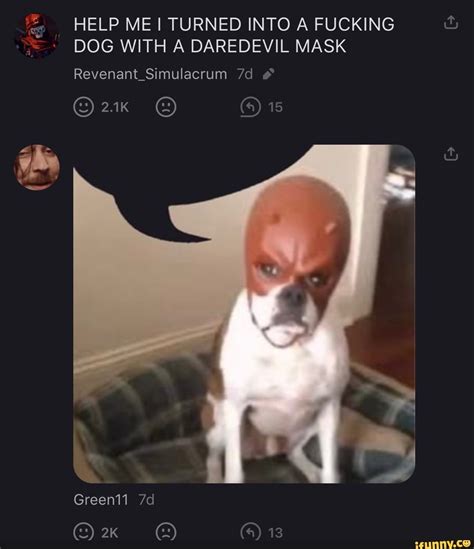 HELP ME TURNED INTO A FUCKING DOG WITH A DAREDEVIL MASK 15 Revenant ...