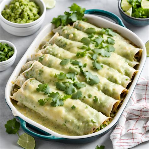 Green Chicken Enchiladas Recipe | Cheff Recipes