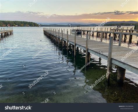 Docks On Lake Winnipesaukee Wolfeboro New Stock Photo 1832989906 ...