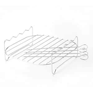 Air Fryer Rack Oven Cooling Shelf Skewers Baking Tray for Baking Pizzas ...