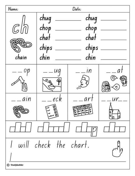 Words That Start With Ch Worksheets | 99Worksheets