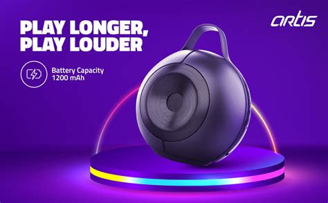 Artis SoundMax 500 Wireless Bluetooth Speaker with USB, FM, Micro TF ...