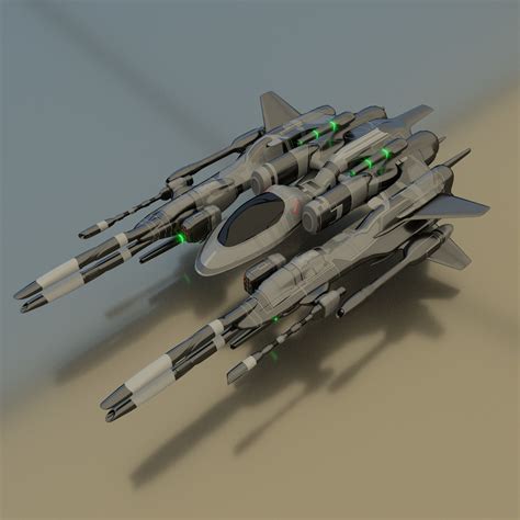 3D spaceship fighter model - TurboSquid 1238828