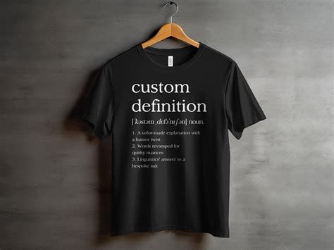 Customizeable Dictionary Definition T-shirt, Customized Definition ...