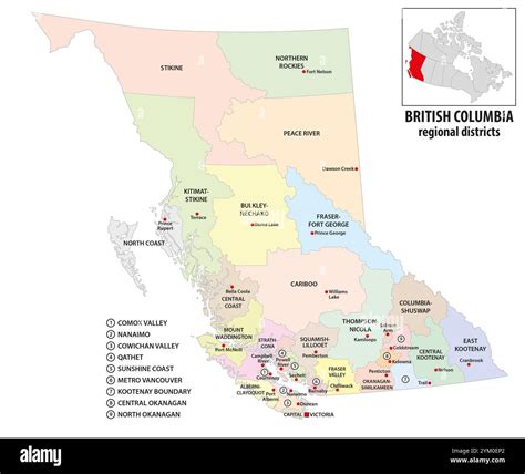 Vancouver British Columbia Area Map