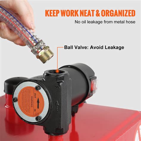 VEVOR 30 Gallon Fuel Caddy, 23.5 L/min, 180W Portable Storage Tank ...