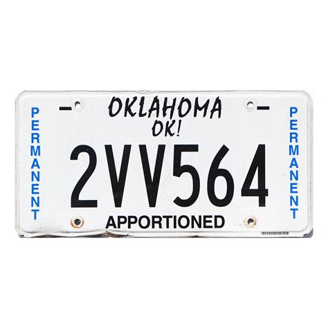 2022 Oklahoma Apportioned #2VV564 | License Plate Warehouse