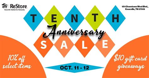 Knoxville Habitat ReStore 10 Year Anniversary in West Knoxville, 1511 ...