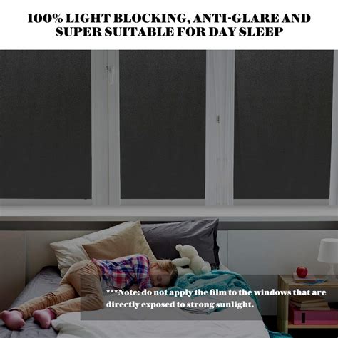 Buy rabbitgoo Matte Blackout Privacy Window Film Frosted Films UV ...