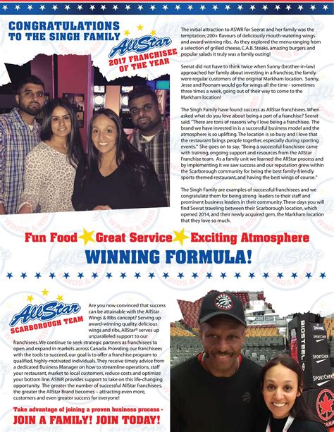 Franchising Information | AllStar Wings & Ribs