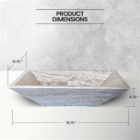 HELLOSINKS Handmade Rustic Beige Travertine Stone Sink Vanity India | Ubuy