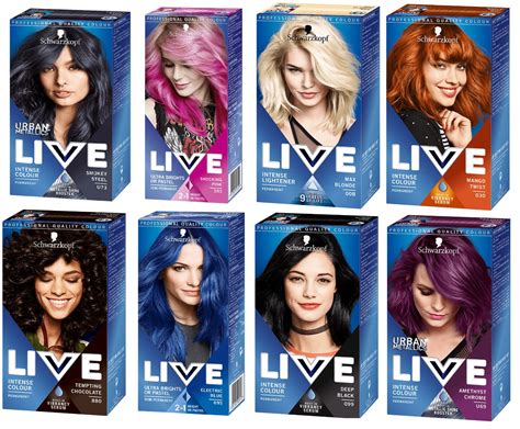 Schwarzkopf Live Colour Permanent Semi Permanent Hair Dye Various ...