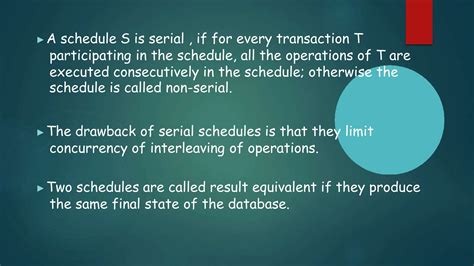 Image result for Serializability Recoverability DBMS English