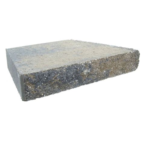 3-in H x 16-in L x 10-in D Gray/Charcoal Concrete Retaining Wall Cap ...
