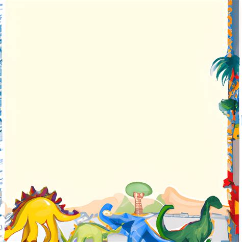 Dinosaur Page Border