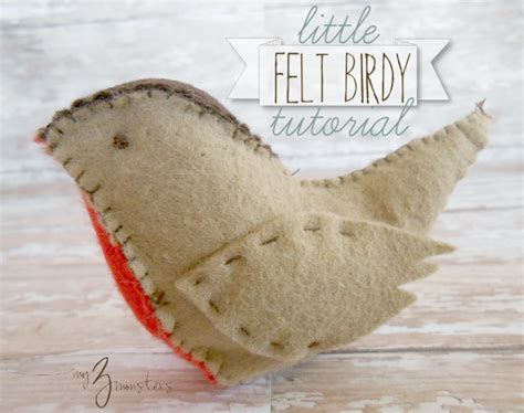 Felt Fabric Bird Tutorial 的图像结果