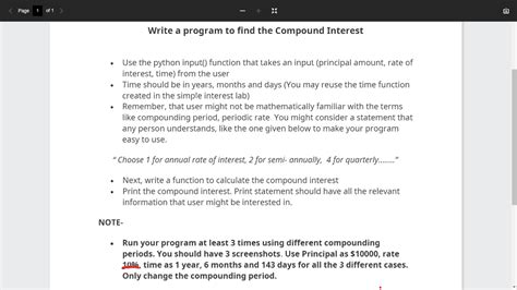 Image result for Compound Interest Python Program