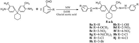 Scheme 8: Synthesis of 1,1’-bis(4-amino-3-methylphenyl) cyclohexane and ...