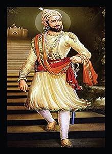 BIRD'S MIND Synthetic Wood Wall Hanging Chatrapati Sivaji Maharaj Photo ...