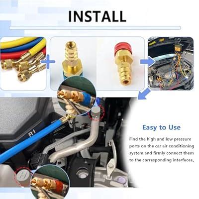 Stacool 1234YF Adapter,Durable R1234FY to R134A Adapter with India | Ubuy