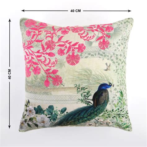 Buy Velour Embellished Cushion Cover - 40x40cm from Home Centre at just ...