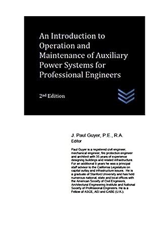An Introduction to Operation and Maintenance of Auxiliary Power Systems ...