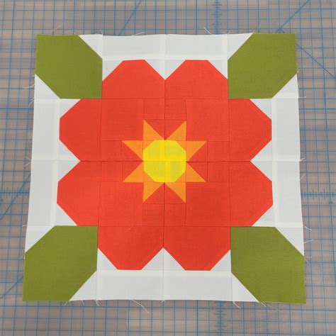 Image result for Quilt Flower Block Pattern