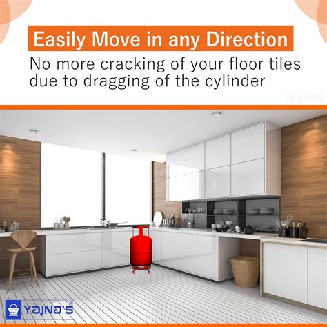 Buy YAJNAS Stainless Steel Gas Cylinder Trolly/LPG Gas Cylinder Stand ...