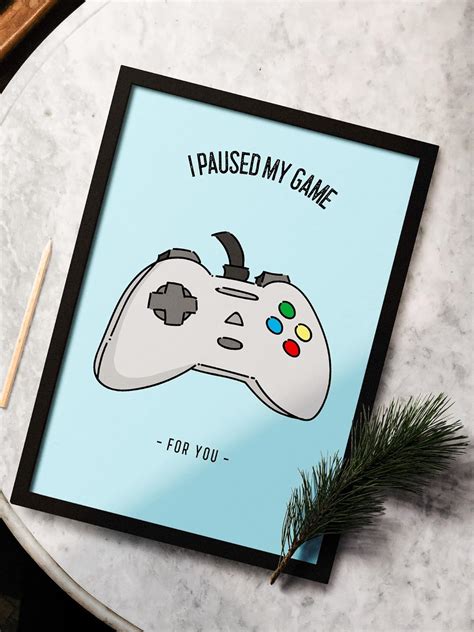 SINCE 7 STORE I Paused My Game for You Gamer Quote Framed Poster (8x12 ...