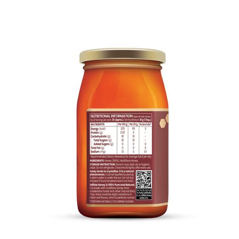 Buy Saffola Honey Active, Made with Sundarban Forest Honey, 100% Pure ...