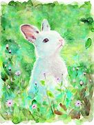 Image result for Digital Watercolor Bunny