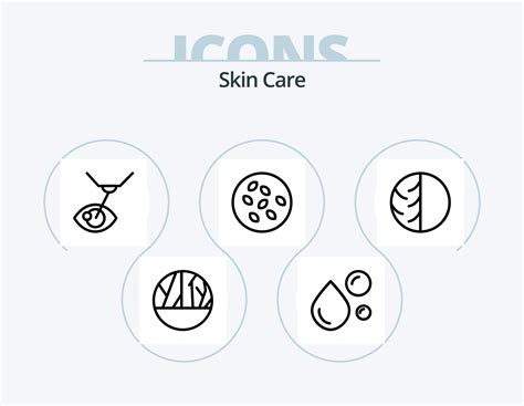 Skin Line Icon Pack 5 Icon Design. skin. skin. dermatology. dry skin. dermatologist 18315337 ...