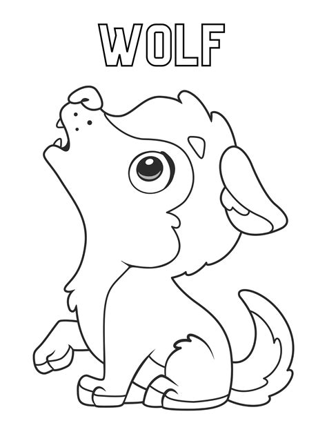 Wild and Wonderful Wolf Coloring Pages for Kids and Adults