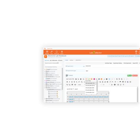 Electronic Lab Notebook 的图像结果