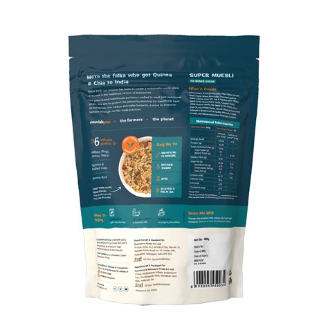 Super muesli - no added sugar | 400g – Nourish You