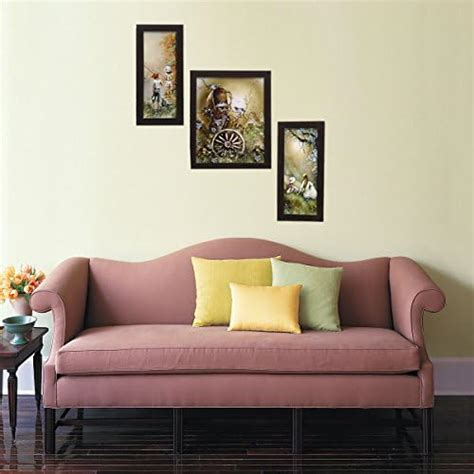 Indianara 3 Piece Set Of Scenery Framed Wall Hanging Art without glass ...