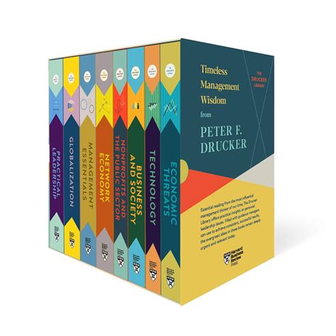 Peter F. Drucker Boxed Set (8 Books) (the Drucker Library) : Drucker ...