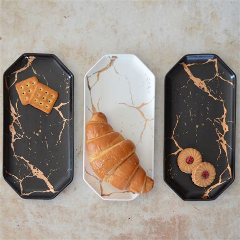 Marble Long Plates Online - Premium Platter | Nestasia