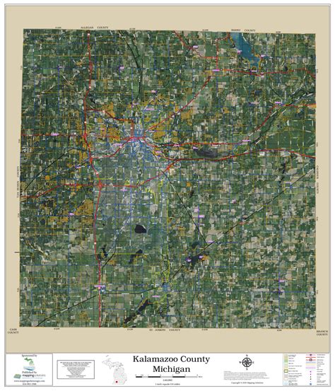 Kalamazoo County Map Printable Michigan County Map GIS Geography