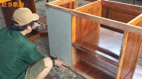 木工手艺视频：厨房装修纯实木橱柜制作过程