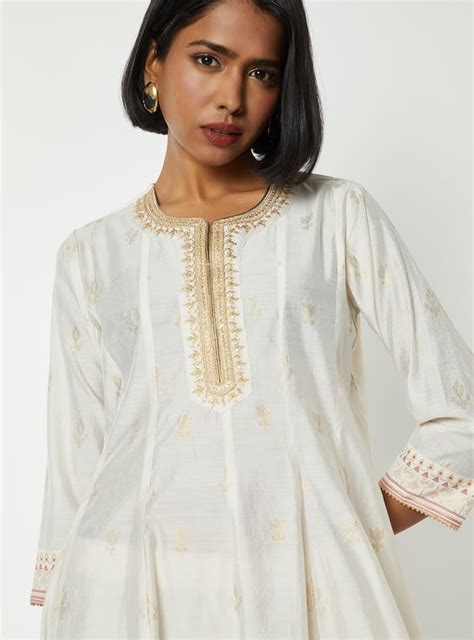 Buy Women Embroidered A-line Kurti Set Online at just Rs. 2299.0 ...